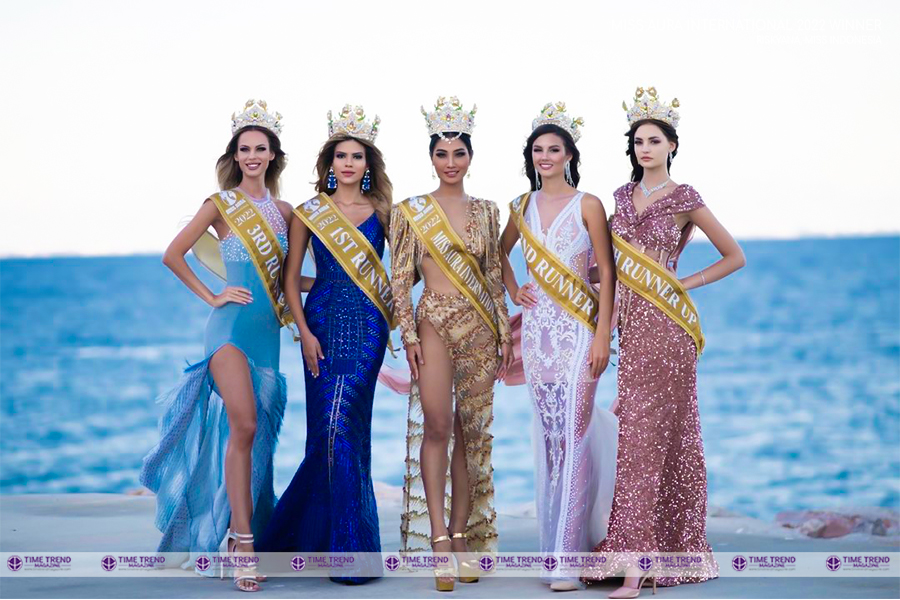 Five Crowned Winners of Miss Aura International 2022